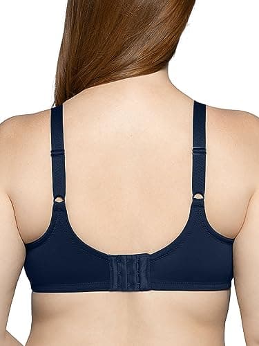 Vanity Fair Womens Beauty Back Smoothing Bra, Bust Line Up To 1.5", Non Padded Cups H Minimizer Bra, Ghost Navy, 34H US - Image 3