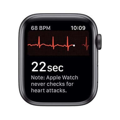 Apple Watch Series 5 (GPS + Cellular, 44MM) - Space Gray Aluminum Case with Black Sport Band (Renewed) - Image 5