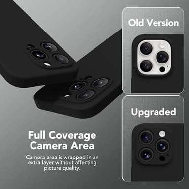 SuydanBox Magnetic for iPhone 14 Pro Case, Compatible with MagSafe, [Full Camera Protection][Screen Protector] Silicone Shockproof Protective Phone Case for iPhone 14 Pro 6.1", Black - Image 5