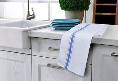 Utopia Towels Blue Dish Towels [24 Pack - 15 x 25 Inches] 100% Ring Spun Cotton Highly Absorbent & Reusable Cleaning Bar, Tea, Kitchen and Dishcloths Set - 200 GSM - Image 4