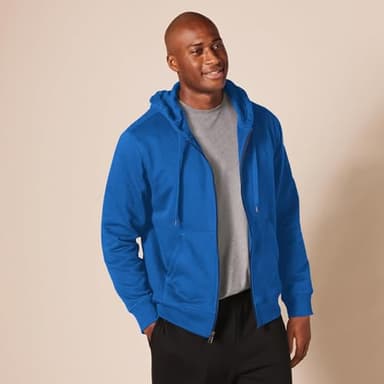 Amazon Essentials Men's Full-Zip Fleece Hoodie (Available in Big & Tall), Blue, X-Large - Image 6