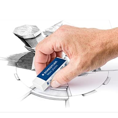 STAEDTLER Mars Lumograph Graphite Artist Pencil Pack, 12 Degrees (8B, 7B, 6B, 5B, 4B, 3B, 2B, B, HB, F, H, 2H), Mars Plastic Eraser, 61 100 P - Image 6