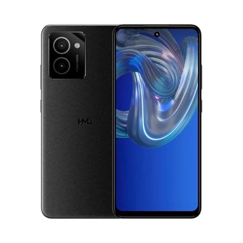 HMD Vibe | Verizon, T-Mobile, AT&T | Unlocked Smartphone | Android 14 | 2 Day Battery | 6.56" 90Hz HD+ Display | 6GB/128GB | 13MP Dual Camera | US Version | Charcoal - Image 1