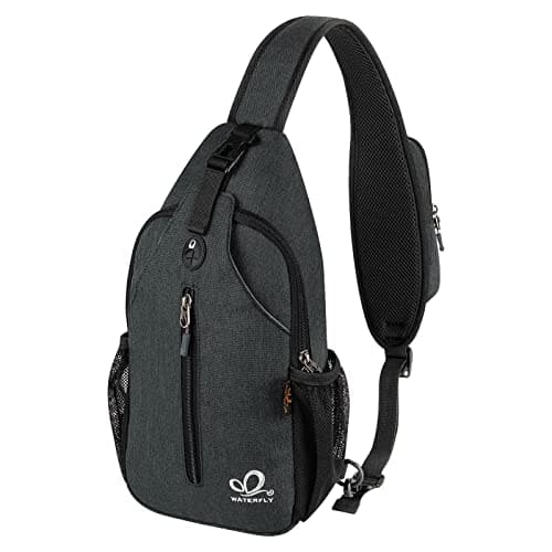 WATERFLY Crossbody Sling Backpack Sling Bag Travel Hiking Chest Bag Daypack - Image 1