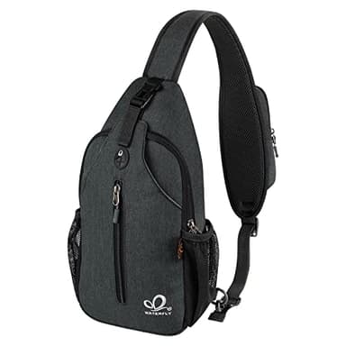 WATERFLY Crossbody Sling Backpack Sling Bag Travel Hiking Chest Bag Daypack - Image 1