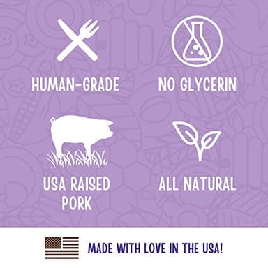 Full Moon Natural Cut Pork Jerky Healthy All Natural Dog Treats Human Grade Grain Free 10 oz - Image 5