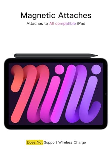 Stylus Pen for ipad 2018-2025, USB-C Fast Charging Pencil, Pixel-Perfect Tilt Sensitivity for iPad 11/10/9/8/7/6/A16, iPad mini 7/6/5, iPad Air M3/2 11"/13"/5/4/3, iPad Pro M5/4 13"/12.9″/11″ Black - Image 6