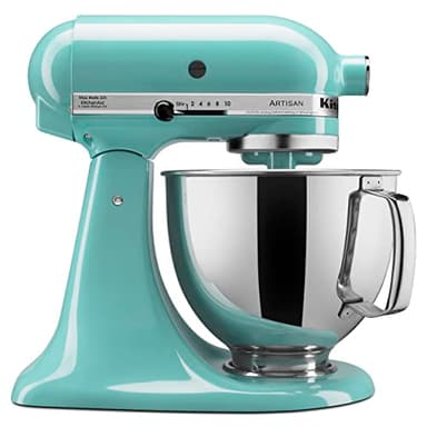 KitchenAid Artisan Series 5 Quart Tilt Head Stand Mixer with Pouring Shield KSM150PS, Aqua Sky - Image 1