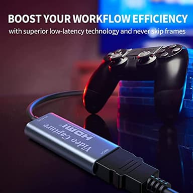 Papeaso Video Capture Card, Video Recording Card Wonderful 4K HDMI to 1080P USB C for Gaming Streaming TV Recorder, for Windows Mac OS System with USB C Adapter to Adjust PS4, Switch, Xbox1 - Image 2