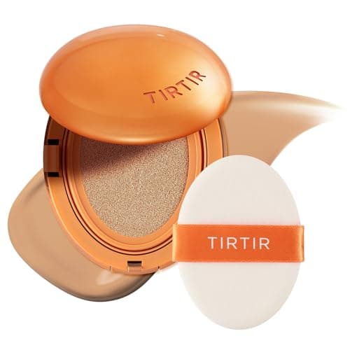 TIRTIR Mask Fit Ai Filter Cushion Foundation | AI-Like Semi-Matte Finish - Up to 72-Hour Medium to Full Coverage Korean BB Cushion Make up Beauty, #27C Cool Beige, 0.63 Fl Oz - Image 1