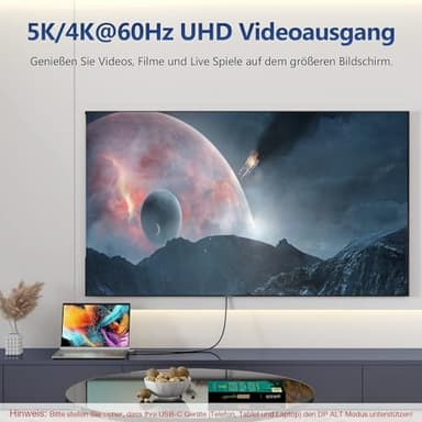 20Gbps USB C 3.2 Gen 2 Cable, Type C 4K@60Hz UHD Video 5A/240W PD3.1 Fast Charge w/E-Marker Compatible with Thunderbolt 3/4 for Phone 15Pro MacBook Pixel Dell Monitor - Image 7