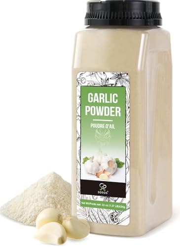 Soeos Garlic Powder 22 Ounce(624 g), Garlic Powder Seasoning, Non-GMO, Gluten Free, Garlic Seasoning for Flavor Vegetables, Grilled Meats, Salads, Dressings and More - Image 1