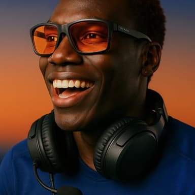 Titan Gaming Glasses, Anti Blue Light Glasses Men, UV400 Protection Blue Light Blocking Glasses for Computer Eye Strain - Image 3