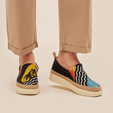 UIN Men's Art Painted Loafers Slip On Casual Travel Shoes Lightweight Comfort Walking Fashion Sneaker Tarragona Ⅰ Chase The Sunset 2 (9) - Image 3
