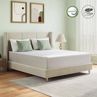 Queen Mattress in a Box, 12 inch Mattresses for Platform Bed Double Size Daybed, Green Tea Memory Foam Mattress for Cool Sleep & Pressure Relief, Medium Firm - Image 3