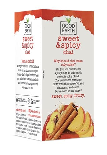 Good Earth Sweet & Spicy, Chai Black Tea, 18 Tea Bags (Pack of 6) - Image 4