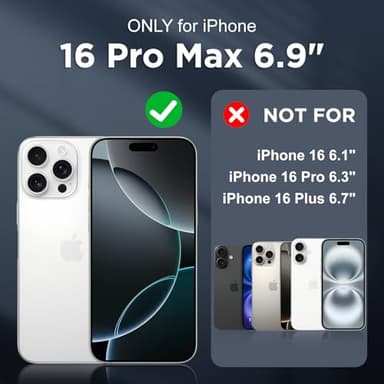 Beasyjoy Magnetic Case for iPhone 16 Pro Max with Stand, Compatible with MagSafe, Military Grade Protection Built-in Kickstand, Protective Translucent Slim Phone Case for iPhone 16 Pro Max 6.9", Clear - Image 2