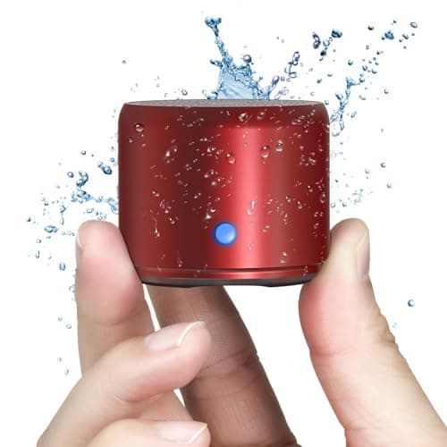 EWA Travel Case Packed, A106 Pro Portable Bluetooth Speaker with Custom Bass Radiator, Brief Design, IP67 Waterproof, Perfect Mini Speaker for Shower, Room, Bike, Car (Red) - Image 1