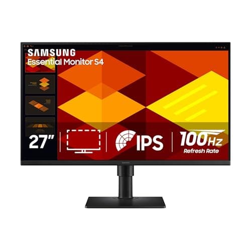 SAMSUNG 27” (S40GD) Borderless Business Monitor with IPS Panel, 100Hz Refresh Rate, Eye Saver Mode, Ergonomic Design, Game Picture Mode, LS27D408GANXGO - Image 1