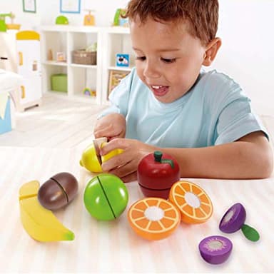 Wooden Play Food for Kids Kitchen Cutting Fruits Toys for Toddlers Pretend Vegetables Gift for Boys Girls Educational Toys - Image 6