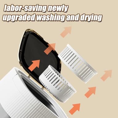 Portable Washing Machine, 11.5L Capacity Laundry Folding Washing Machine, Mini Washing Machine with 3 Wash Mode, Travel Washing Machine with Compact Design for Apartments, Travel, Dorms & Small Spaces - Image 6