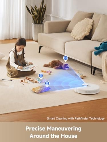 DREAME D10 Plus Gen 2 Robot Vacuum and Mop with Self Emptying Base for 90 Days of Cleaning, 6000 Pa Suction and LiDAR Navigation, Obstacle Avoidance, Wi-Fi Connected - Image 6