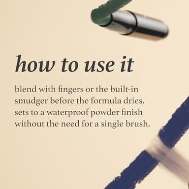 Julep Eyeshadow 101 Crème-to-Powder Waterproof Shadow Stick Duo – Long-Lasting, Crease-Proof, Easy Appy with Built-in Smudger - Pearl & Rose Shimmer - Image 8