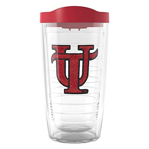 Tervis Tampa Spartans Logo Tumbler with Emblem and Red Lid 16oz, Clear - Image 1