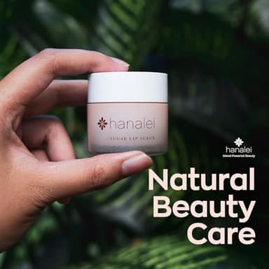 Hanalei Vegan Sugar Lip Scrub Exfoliator - Hawaiian Cane Sugar, Kukui Oil & Shea Butter for Smooth, Hydrated Lips - Natural, Cruelty-Free Lip Care, Removes Dry Skin, Moisturizes & Softens (22g) - Image 7