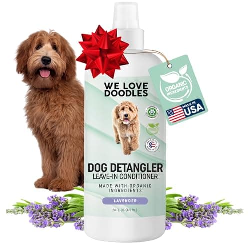 We Love Doodles Dog Detangler Spray - Leave-in Conditioner for Dogs - Dog Detangling Spray - Dematting Spray for Dogs - Tangle Remover - Made in The USA (Lavender) - Image 1