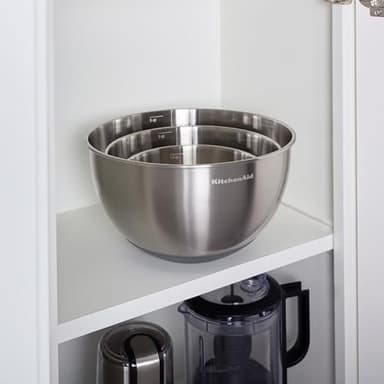 KitchenAid Stainless Steel Mixing Bowls, Set Of 3 - Image 6