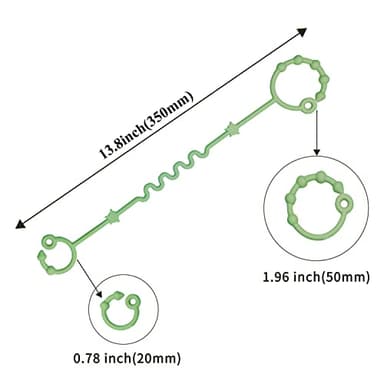 Toy Straps for Baby,RTMOK Silicone Setpacifier Clip,Applies to Car Seat Toy,Teether Toy,High Chair,Stroller Accessories,Baby Toy Clips,Cribs,Rocking Chair - Image 7