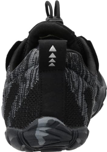 WHITIN Men's Trail Running Shoes Minimalist Barefoot Five Fingers Wide Toe Box Size 10 Gym Workout Fitness Zero Drop Minimus FiveFingers Black 43 - Image 4