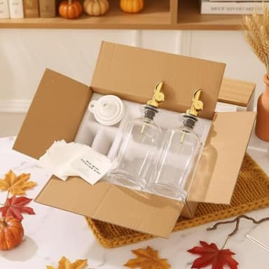 Molimoli - Premium Olive Oil Dispenser Bottles for Kitchen with Pourer - Oil and Vinegar Dispenser Set, Glass Dispenser for Kitchen, Dispenser Bottle of 350ml - Set of 2 - Image 7