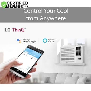 LG R-LW1223ERSM-BG-W20 12,200 BTU Smart Wi-Fi Enabled Window Air Conditioner (Renewed) - Image 4