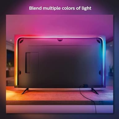 Philips Hue 75" Smart TV Light Strip - White and Color Ambiance LED Color-Changing TV Backlight - Sync with TV, Music, and Gaming - Requires Bridge and Sync Box - Control with App or Voice Assistant - Image 4
