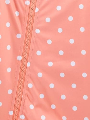 Simple Joys by Carter's Girls' 2-Pack 1-Piece Zip Rashguards, Navy Sea Friends/Peach Dots, 3T - Image 3