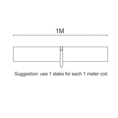 Amazon Basics Landscape Edging Coil, pack of 10 Stakes, 5 inch x 40FT, Brown - Image 6