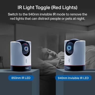 TP-Link Tapo 2K QHD Pan/Tilt Wi-Fi Camera | Apple HomeKit | Physical Privacy Mode | Color Night Vision | Motion Tracking | 2-Way Audio | Local/Cloud Storage | Works w/Alexa&Google Home | (Tapo C225) - Image 5