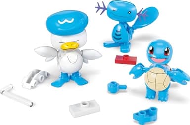 MEGA Pokémon Action Figure Building Toys Set, Water-Type Trainer Team with 79 Pieces, 2 Inches Tall, for Kids - Image 4