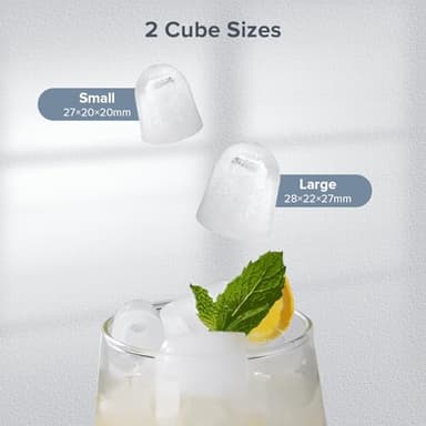 Ice Maker Countertop Ice Machine Compact Size with Handle, 22lbs in 24Hrs - Image 4