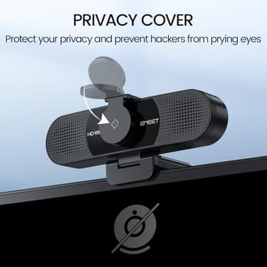 EMEET 1080P Webcam with Microphone, C960 Web Cam, 2 Mics, 90° FOV, USB Type-A & A-to-C Adapter, Plug&Play Computer Camera for Online Calling, Zoom/Teams/Facetime, Switch 2 Camera Support, 2025 Version - Image 7