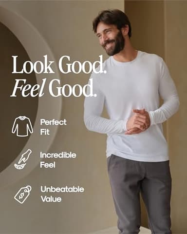 True Classic Workout Shirts for Men – Mens Shirts & Muscle Shirt for Men, Gym Shirt, Mens Tank Top and Athletic Base Layer, Workout Tee Long Sleeve, Pack of 1, Navy, S - Image 4