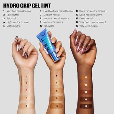 Milk Makeup Hydro Grip Hydrating Gel Skin Tint with Hyaluronic Acid – Buildable Light Coverage for Up to 12 Hours w/Dewy Finish – Non-Comedogenic – 7 Medium w/Neutral Undertones, 1oz - Image 6