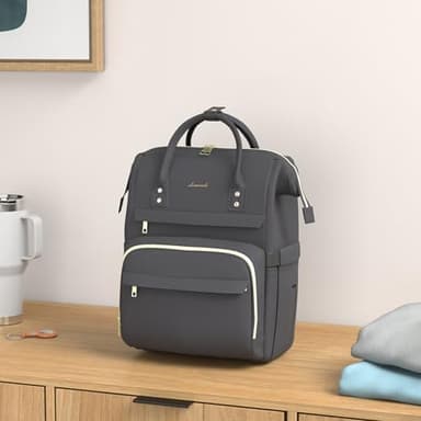 LOVEVOOK Laptop Backpack for Women 14 Inch, Teacher Nurse Work Bag Anti-Theft Travel Backpack with USB Charging Port for College Business Casual - Image 4