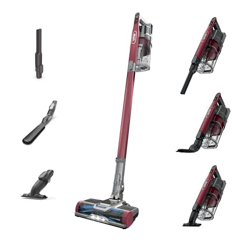 Shark Cordless Vacuum Cleaner, HEPA Filter, Lightweight, Portable, Rechargeable, Pet Hair Pickup, Removable Handheld, Crevice, Upholstery & Dusting Brush Included, 40-min runtime, Red, IZ362H - Image 1