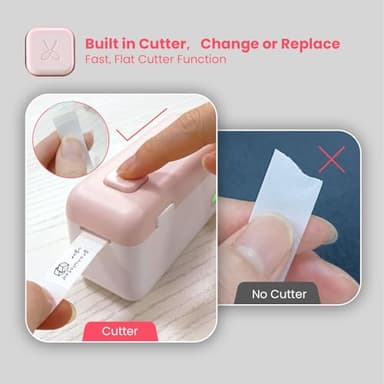 Mini Label Printer - Portable Bluetooth Label Maker Machine with Tape, HP4 Sticker Maker for Kitchen Storage, Home Organization - Image 8