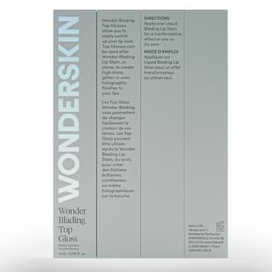 Wonderskin Lip Gloss Blading Top Gloss, Clear Glitter Lip Gloss, Hydrating and High Shine Finish Lip Makeup (Clear Shine) - Image 8