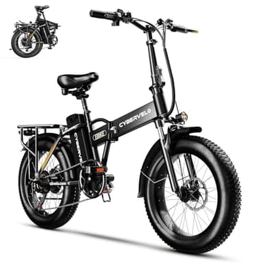 1000W Folding Electric Bike, 48V 20.8AH Large Removable Battery E-Bike, 30+MPH, 80 Miles Max Range, 20" Fat Tire Electric Bike for Adults, Adult Electric Bicycles Commute E-Bikes For Women/Men - Image 7
