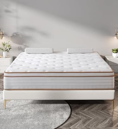 Huyamy Queen Mattress,12 Inch Memory Foam Hybrid Mattresses in a Box with Individual Pocket Spring,for Pressure Relief & Motion Isolation Queen Size Mattress,CertiPUR-US. - Image 6